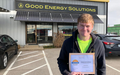 Another Good Energy Solutions Employee Earns NABCEP Certification